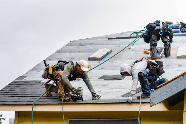 Professional Flat Roof Repair technician working in Fairwater, WI